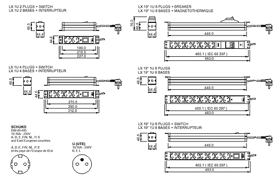 LX Power strips